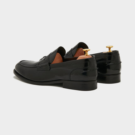 Mocassino con mascherina in pelle-0