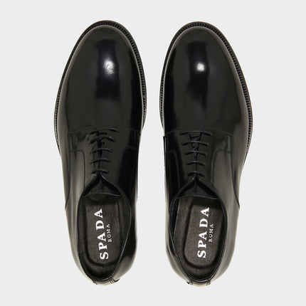 Derby liscia in pura pelle-1