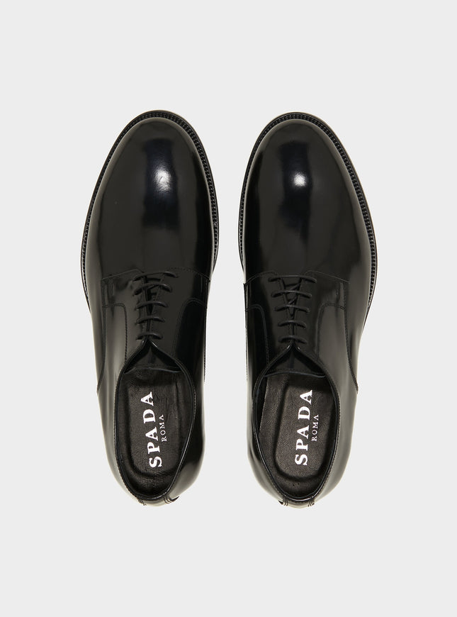 Derby liscia in pura pelle-1