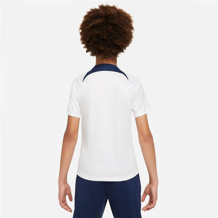 Children's Short-Sleeved Football Shirt Nike Paris Saint-Germain Strike White