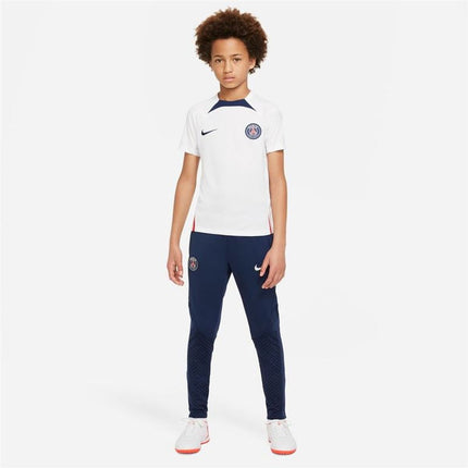 Children's Short-Sleeved Football Shirt Nike Paris Saint-Germain Strike White