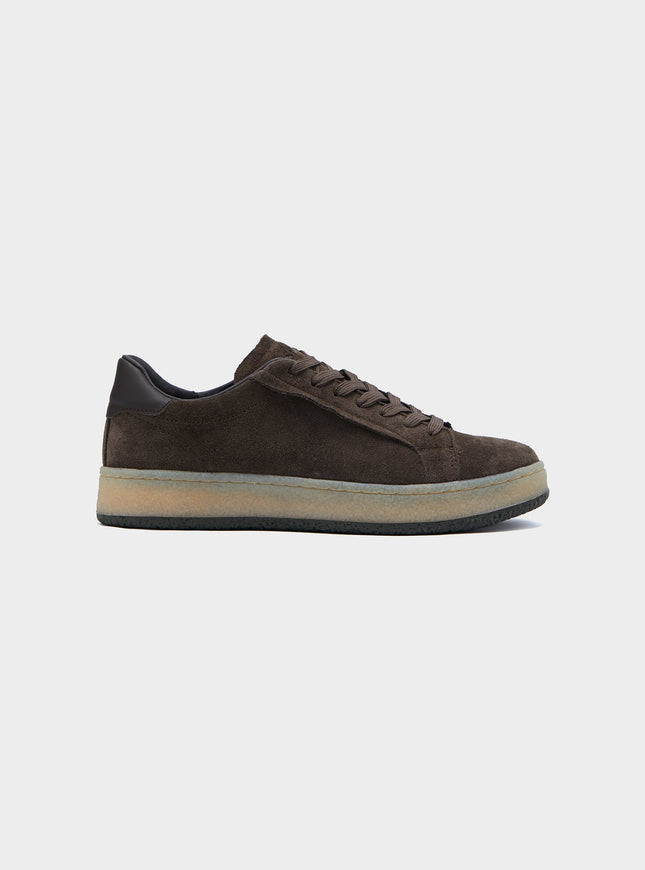 Sneakers in pelle scamosciata-0