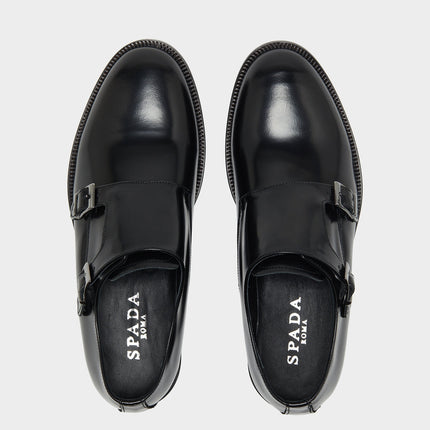 Scarpa doppia fibbia in 100% pelle-2