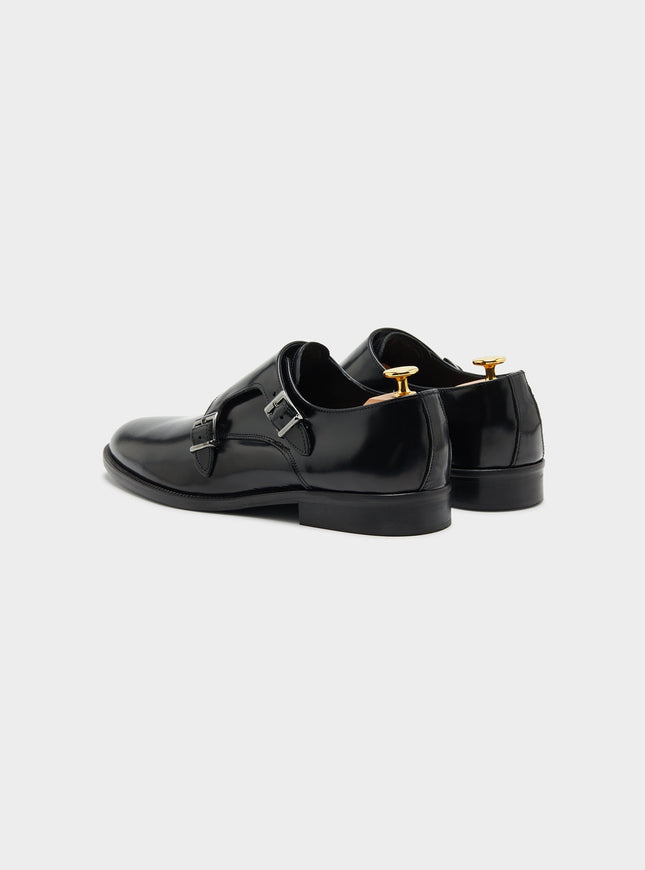 Scarpa doppia fibbia in 100% pelle-1