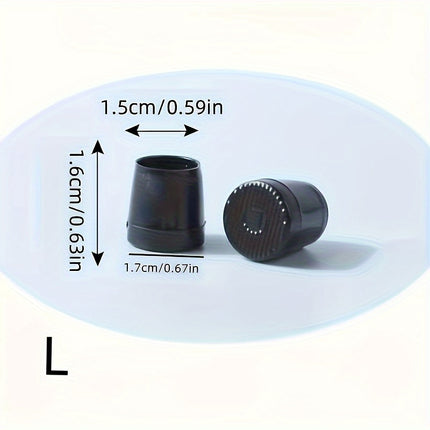 8 stuks Hoge Hakken Elegante Plastic Hakbeschermers - Stil, Antislip, Geluidsreductie, Slank Ontwerp, 4 Maten - XdropX