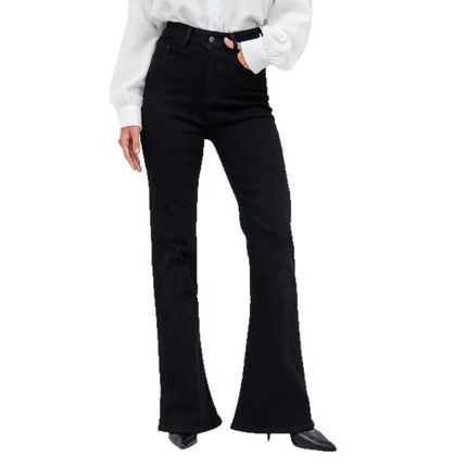 Slightly Stretchy Slightly Flared Full-length Jeans