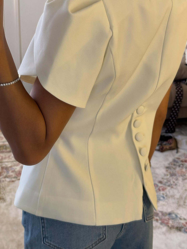 Structured Corset Blazer Top - XdropX