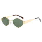 Gold Frame Green Lens