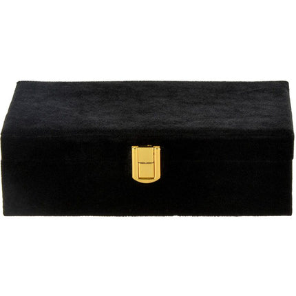 H&S Collection Sieradendoos - 25 X 16 X 7 Cm - Zwart - XdropX