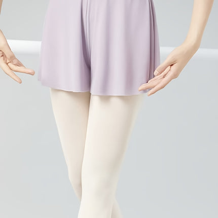 Klassieke Dans Oefenbroek Ballet Shorts met Elastische Taille Zachte Mesh Dansbroek