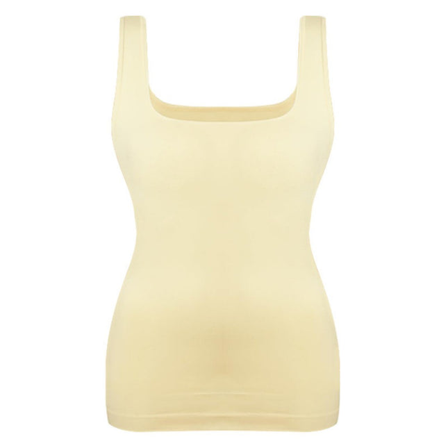 Women's Tummy Control Shapewear Tank Tops Seamless Square Neck Compression Tops Slimming Body Shaper Camisole - XdropX