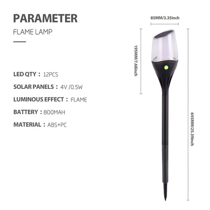 Outdoor Waterproof Solar Ground Lamp For Parks