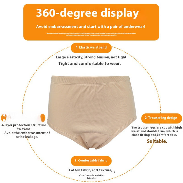 Washable Pure Cotton Diaper Underwear - XdropX