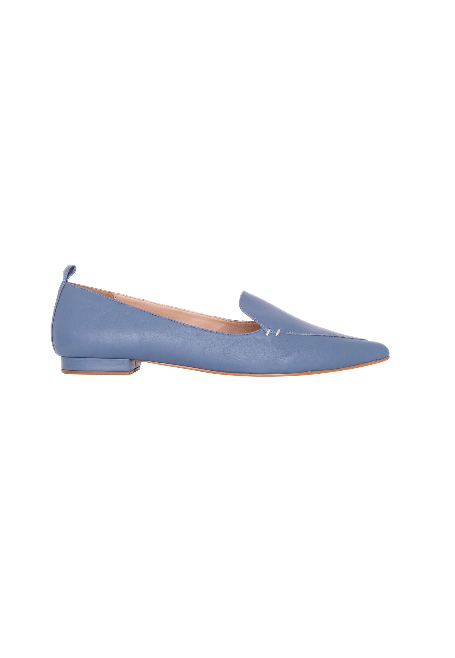 Black Leather Ballerinas Butia – Women’s Pointed-Toe Flat Shoes-5