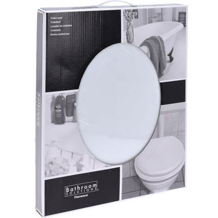 Bathroom Solutions Toiletbril Mdf - Hout - Wit - XdropX