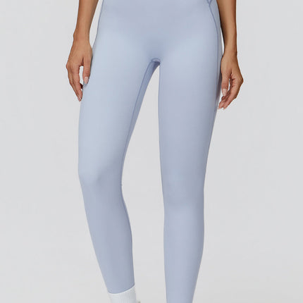 NakedFeel Contrast Ribbed Leggings-0
