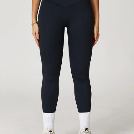 Pastel Colorblock Crossover Leggings-6