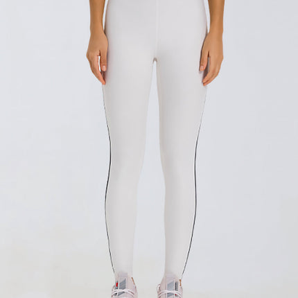 Contrast Waist Sculpt Leggings-3