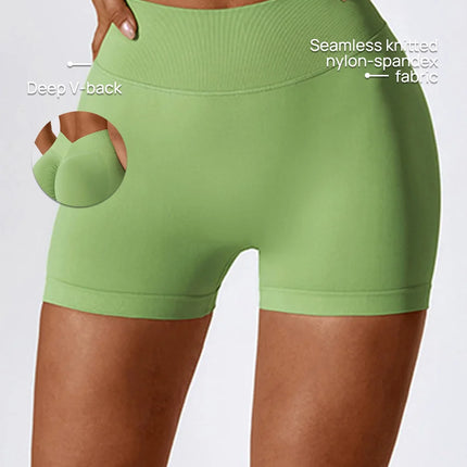 V-Back Scrunch Bum Shorts-1