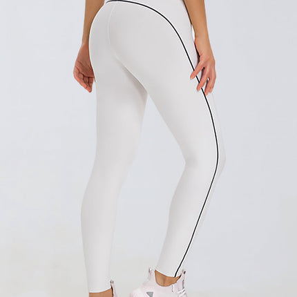 Contrast Waist Sculpt Leggings-4