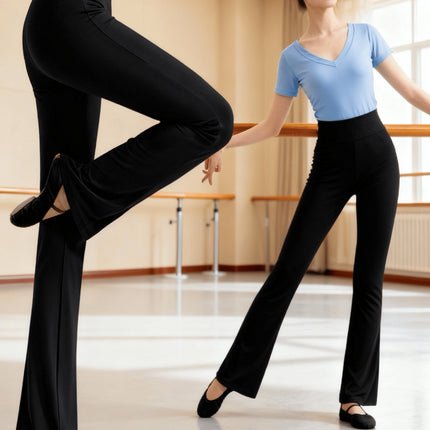 Dames High-Waisted Elastische Dansbroek, Ballet Moderne Dans Uitlopende Broek, Comfortabele en Training Broek, Modieuze Yoga Broek Leggings