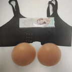 Khaki silicone pad / Black color bra / B