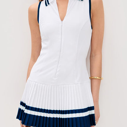 Minimalist Color-Block Tennis Dress-0