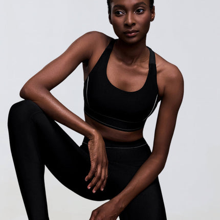 Contrast Adjustable Sport Bra-0