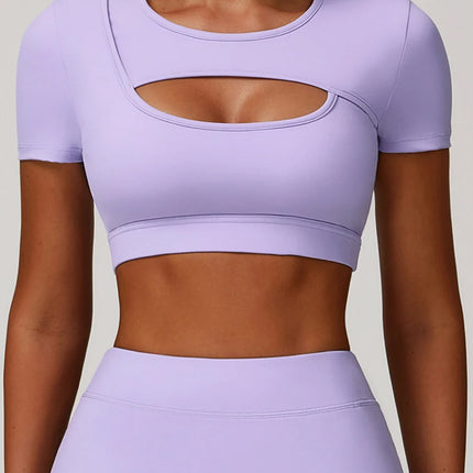 Power Petals Asym Shockproof Crop Top-0