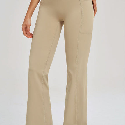 FlowLift Cross-Waist Flare Pants-3