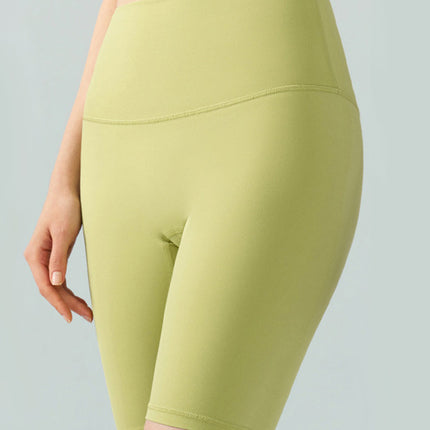 Lycra Bare-Fit High-Waist Peach-Butt Bike Shorts-5
