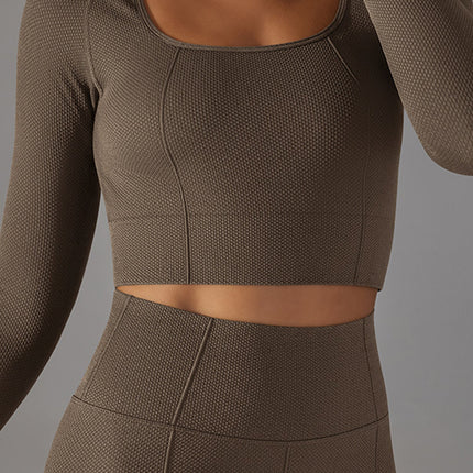 Textured Cropped Longsleeve-5