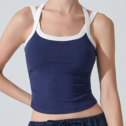 BareGlow Cross-Halter Bra Top-0