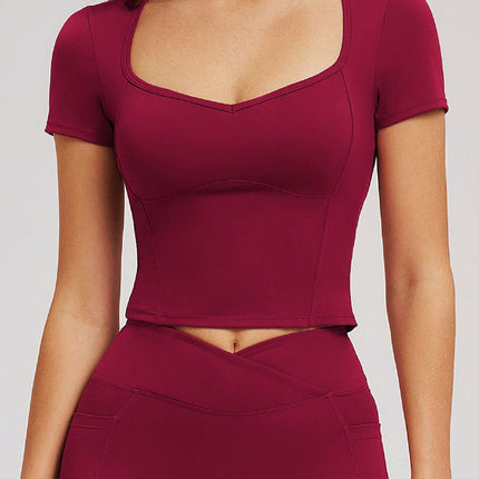 Second Skin Scoop-Neck Tee-0