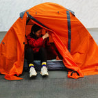 Orange / 3 people 210X180X130CM / With snow skirt