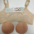 Khaki silicone pad / Skin color bra / B