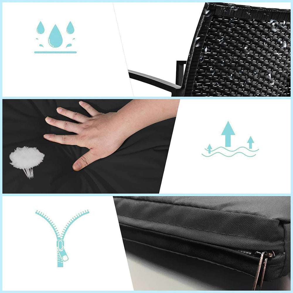 2 személyes, kültéri bútorszett dohányzóasztallal-2