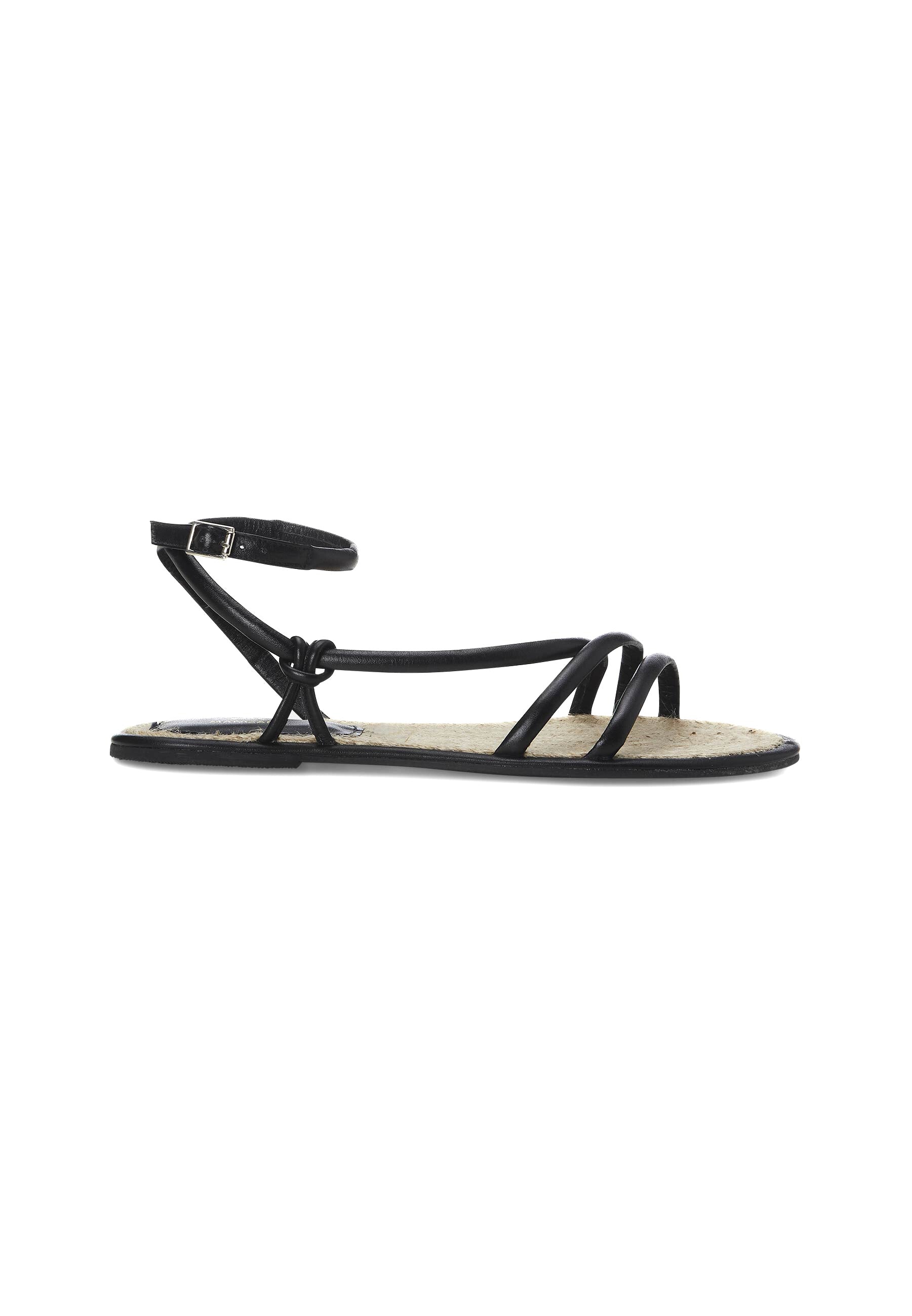 Mangará Black Angico LEATHER STRAPPY SANDALS-0