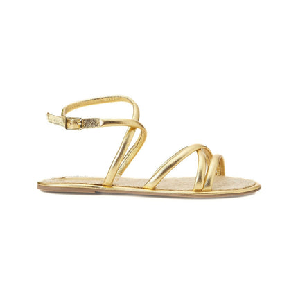White Angico Women's Leather Sandals-5