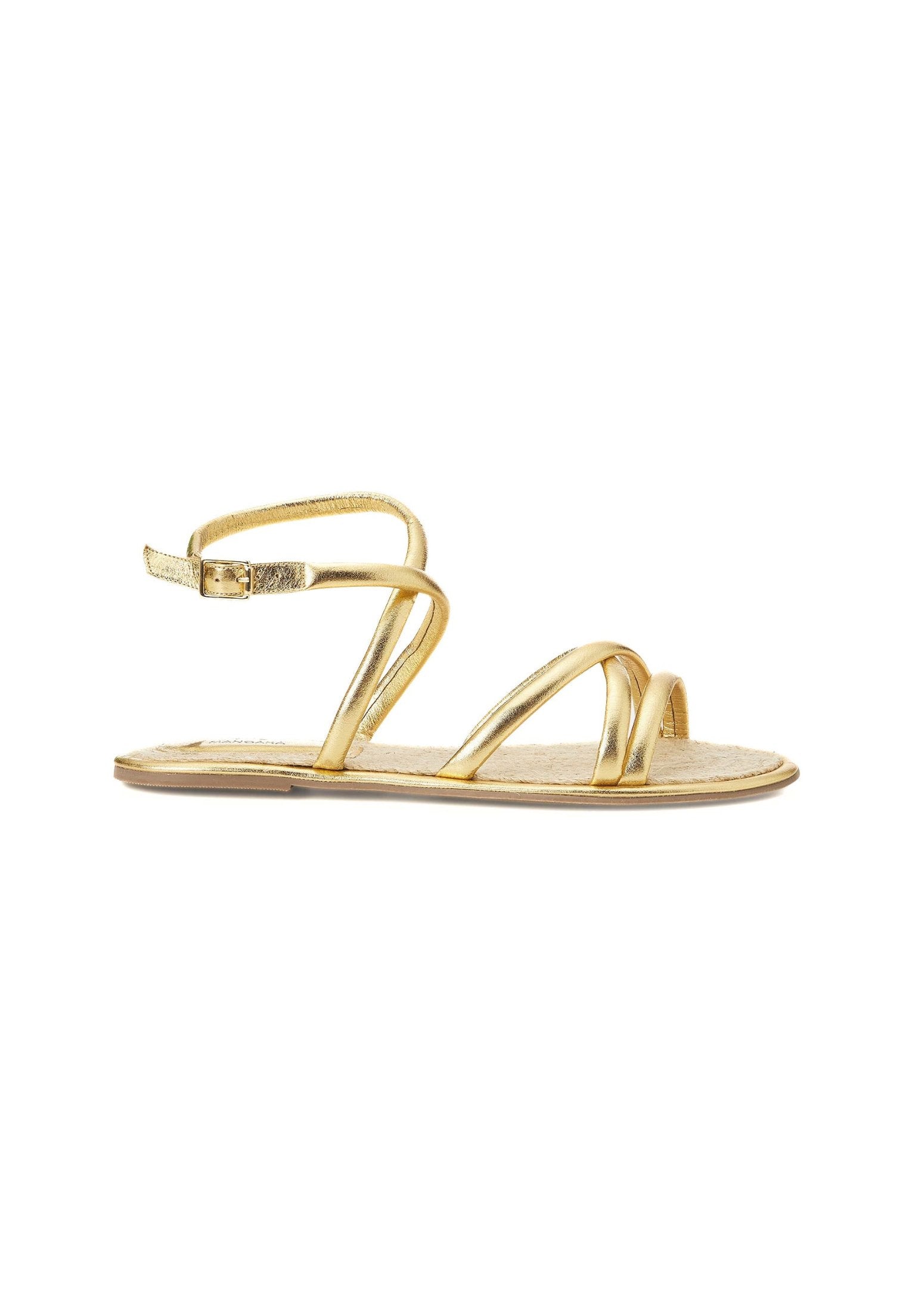 White Angico Women's Leather Sandals-5