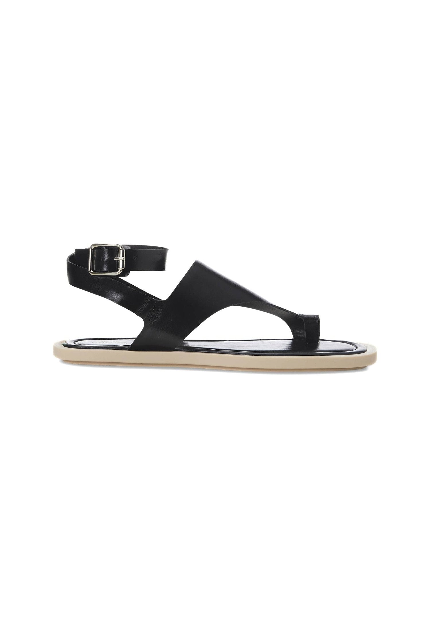 White Leather Toe-Ring Sandals – Handmade Women’s Flat Sandals-6