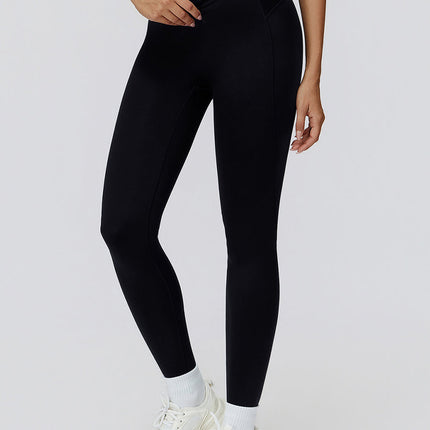 NakedFeel Contrast Ribbed Leggings-4