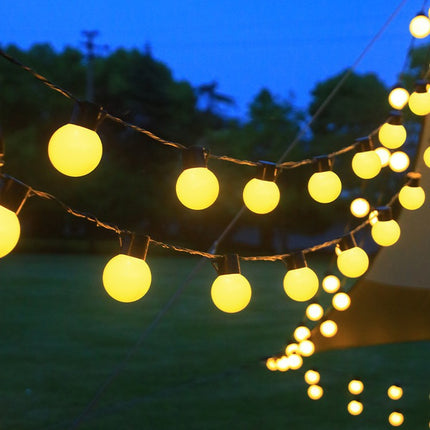 Camping Atmosphere Layout, LED Lights And Large Tents, Outdoor Tent