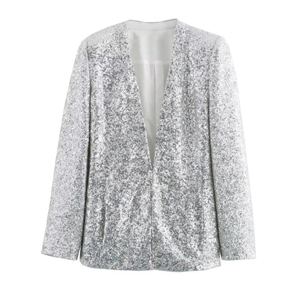 Women's Fashionable Sequins Blazer