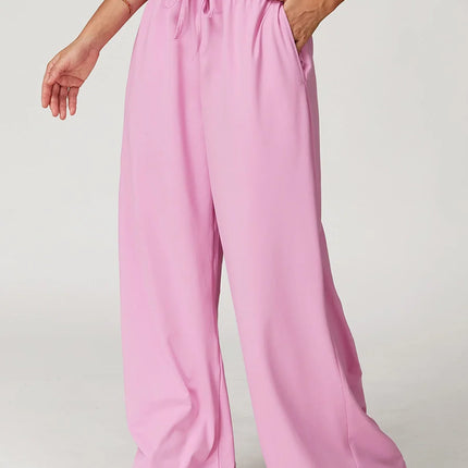 Pastel Soft Wide-Leg Lounge Pants-2