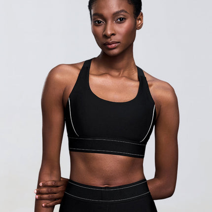 Contrast Adjustable Sport Bra-1