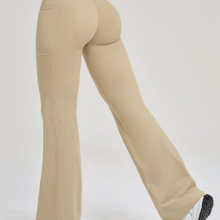 FlowLift Cross-Waist Flare Pants-4