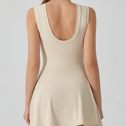 Layered Look Tie-Detail Dress-1