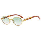 Gold Frame Gradient Green