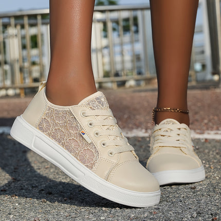 Dames Casual Sneakers, Dames Veterschoenen, Lente Zomer Ademende Atletische Schoenen voor Gym Yoga, Dagelijkse Casual Hardlopen Wandelen Cross-Training Schoenen Lichtgewicht Zachte Zool Grote Maat Dames Schoenen, Dames Schoenen